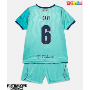 Barcelona Paez Gavi #6 Dětské Alternativní dres komplet 2026-27 Krátký Rukáv (+ trenýrky)